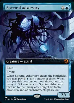 Spectral Adversary (Extended Art) [Innistrad: Midnight Hunt] Magic MTG - Image 1