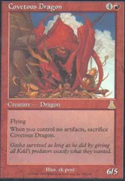 Mint/Near-Mint, English - 1 x MTG Covetous Dragon Urza's Destiny - Image 1