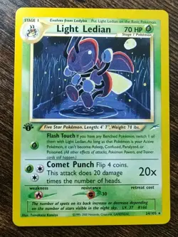 Pokemon Neo Destiny Light Ledian 1st Edition 24/105 MINT - Image 1