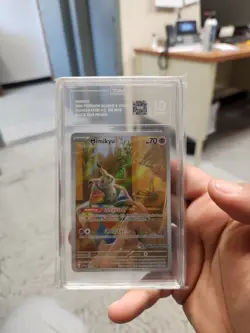 Pokemon Paldean Fates Mimikyu Pokemon Center ETB Promo - TAG GEM MINT 10 - Image 1