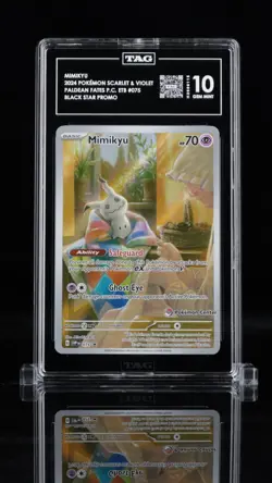 Pokemon Paldean Fates Mimikyu Pokemon Center ETB Promo - TAG GEM MINT 10 - Image 3
