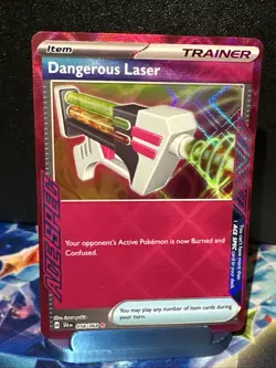 Dangerous Laser 058/064 Sv: Shrouded Fable Holo Ace Spec Near Mint NM Pokemon - Image 1