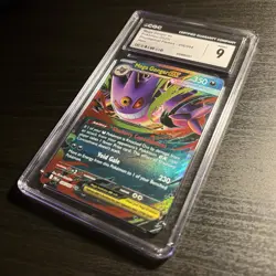 2025 Pokemon PFL Phantasmal Flames 056/094 Mega Gengar EX CGC 9 Mint Holo - Image 1
