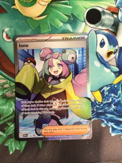 Iono 124 - Pokemon SV Scarlet & Violet Black Star Promo Full Art Trainer NM A1 - Image 1