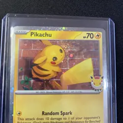 2026 Pokemon Day 30th Anniversary Pikachu 051 Stamped Promo w/ Swirl! - Image 3