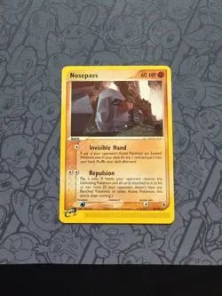 Pokemon: Nosepass #18/109 Ruby & Sapphire 2003 E-reader Non-holo - LP - I155 - Image 1