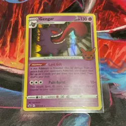 Pokemon TCG Gengar Trick or Trade Promo Holo 057/198 2021 130 HP Pain Burst - Image 1
