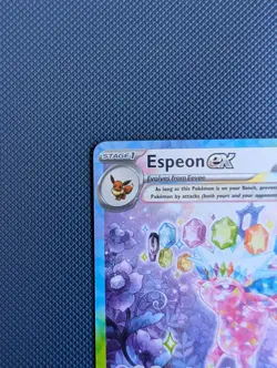 2025 Pokemon Sv: Prismatic Evolutions #155 Espeon ex Illustration Rare Holo - Image 2