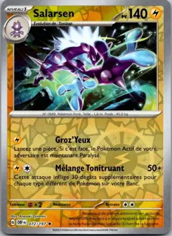 Carte Pokemon Salarsen 072/197 Reverse - 2023 - Image 1