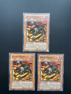 Yugioh Spear Cretin MRL-087 Unlimited Edition Common LP/MP X3 - Image 1