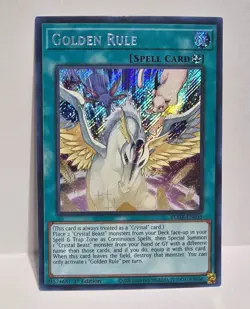 Yu-Gi-Oh! TCG Golden Rule BLMR-EN035 1st Edition Secret Rare Light Play - Image 1