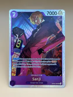 One Piece TCG ~ Sanji ~ OP09-065 SR Foil Purple Reprint (PRB-02) NM - Image 1