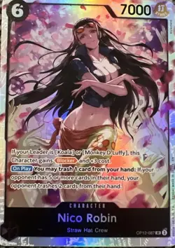 Nico Robin OP12-087 SR Legacy of the Master Holo Foil One Piece TCG NM - Image 1