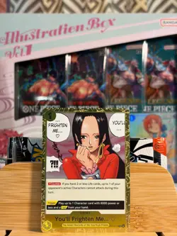 YOU'LL FRIGHTEN ME... OP14-118 The Azure Sea's Seven Foil One Piece TCG NM - Image 1