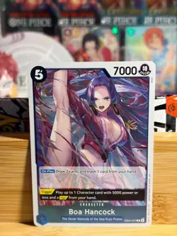 BOA HANCOCK EB04-027 The Azure Sea's Seven Rare Foil One Piece TCG Near Mint - Image 1