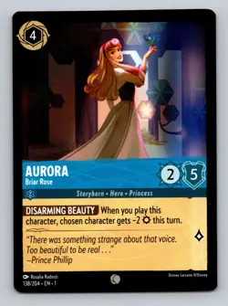 Disney Lorcana The First Chapter Aurora Briar Rose 138/204 Common Card - Image 1