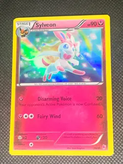 Sylveon 30/30 Holo - XY Trainer Kit Pokemon Card - LP - Image 1