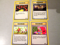 4 x TEAM ROCKET TRAINER CARDS POKEMON CARDS , non-holo. - Image 1