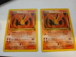 Moltres Pokemon TCG Trading Card Rare, 27/62 Fossil X2 - Image 1