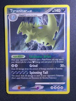 Tyranitar 30/100 Stormfront Regular Mid Era Vintage Pokemon Card - Image 1