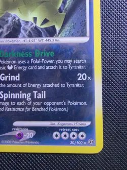 Tyranitar 30/100 Stormfront Regular Mid Era Vintage Pokemon Card - Image 4