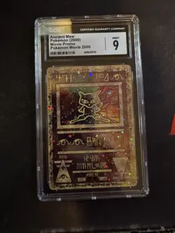 CGC 9 MINT Ancient Mew 2000 Movie Promo Reverse Holo Pokemon Card - Image 1