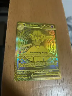 Pokemon Mega Gardevoir EX TCG Card 187/132 Gold Full Art Mega Evolution NM - Image 1