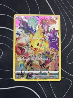 Pokemon Pikachu Full Art Secret Rare Holo Crown Zenith 160/159 70 HP Card - Image 1