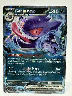 Pokemon TCG Gengar EX Temporal Forces Card 104/162 NM - Image 1