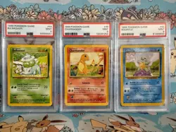 Charmander Squirtle Bulbasaur Base Set 1999 Pokemon Card Common WOTC - Image 1