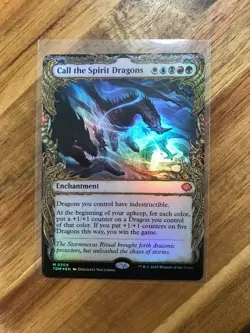 MTG Call the Spirit Dragons #0309 Foil Showcase Mythic Tarkir: Dragonstorm (TDM) - Image 1