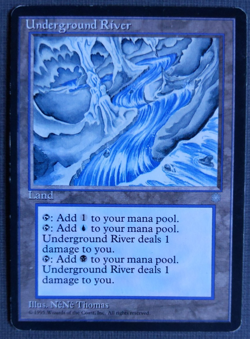 Underground River – Ice Age MTG Pain Land | Blue Black Dimir Mana Fixing | LP - Image 1
