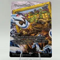 MTG Teenage Mutant Ninja Turtles - Plague of Vermin - PZA - NM - Image 1
