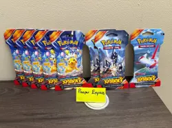 Pokemon TCG: Surging Sparks Sleeved Individual Booster Pack Lot Of 8 - Image 1