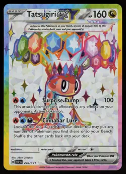 TATSUGIRI EX 226/191 ULTRA RARE SURGING SPARKS POKEMON NM/M - Image 1