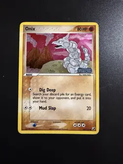 Onix 65/115 LP Holo Rare Print EX Unseen Forces Pokemon Card! 2005 - Image 1