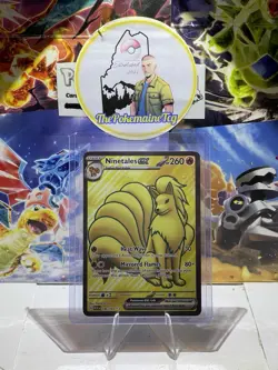 Pokemon TCG Ninetales EX 186/165 Ultra Rare Scarlet & Violet 151 MINT/NM (FRESH) - Image 3