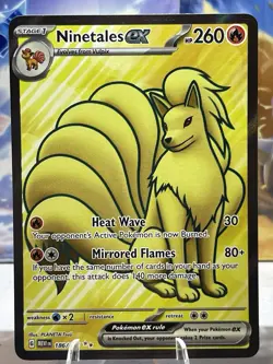 Pokemon TCG Ninetales EX 186/165 Ultra Rare Scarlet & Violet 151 MINT/NM (FRESH) - Image 4