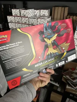 Pokemon TCG Mega Lucario ex Premium Figure Collection Box Factory Sealed In Hand - Image 4