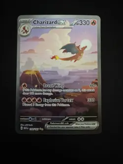 Charizard EX Pokemon 199/165 Scarlet & Violet 151 Special Illustration Rare NM - Image 1