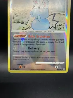 Pokemon TCG Azurill 69/130 Diamond and Pearl Reverse Holo - Lightly Damaged - Image 4