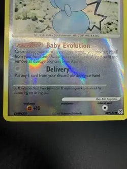 Pokemon TCG Azurill 69/130 Diamond and Pearl Reverse Holo - Lightly Damaged - Image 5