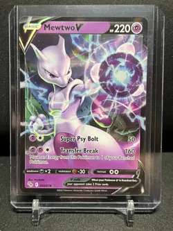 Mewtwo V 030/078 Ultra Rare Holo Pokemon 2022 GO - NM - Image 1