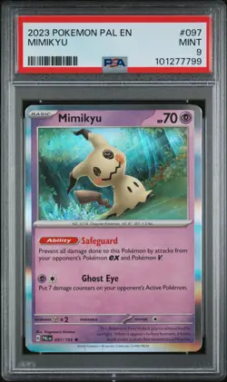 2023 Pokemon Paldea Evolved Mimikyu Holo PSA 9 MINT #097 Holo Rare - Image 1