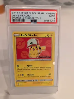 Ash's Pikachu TCG 2017 Promo Card Pokemon 'I Choose You' - Image 1