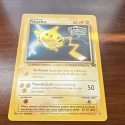 Pokemon TCG Pikachu Kids WB Movie Promo 04/53 50HP 1999 Wotc LP - Image 2