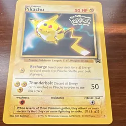 Pokemon TCG Pikachu Kids WB Movie Promo 04/53 50HP 1999 Wotc LP - Image 3