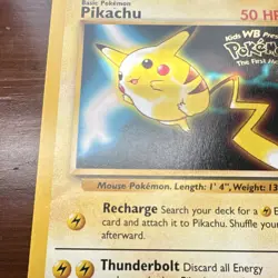 Pokemon TCG Pikachu Kids WB Movie Promo 04/53 50HP 1999 Wotc LP - Image 4