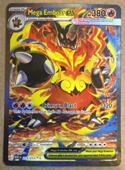 2026 Pokemon Ascended Heroes Mega Emboar ex Special Illustration Rare #273/217 - Image 1