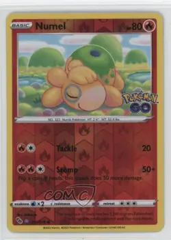 Numel (Peelable Ditto) Reverse Foil Pokemon Sword & Shield Pokemon Go #013 - Image 1